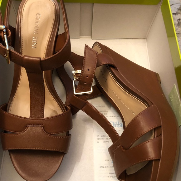 Gianni Bini Shoes - Brown wedge sandals